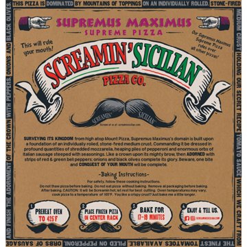 Screamin' Sicilian Supremus Maximus Supreme Pizza, 25 oz