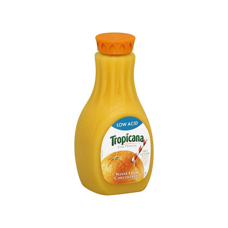 Tropicana Pure Premium No Pulp Low Acid Orange Juice Shop Juice At H E B
