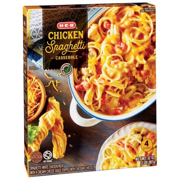 H-E-B Frozen Chicken Spaghetti Casserole, 32 oz