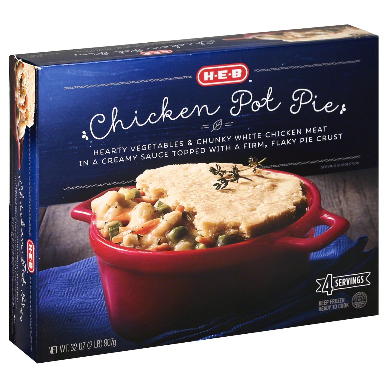 H-E-B Chicken Pot Pie - Shop Entrees & Sides At H-E-B