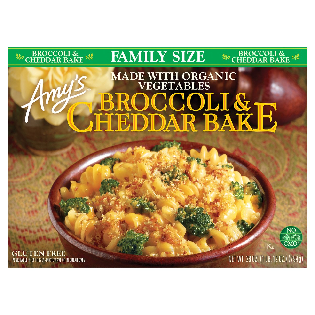 Amy's Broccoli Cheddar Bake Family Size Shop Entrees & Sides at HEB