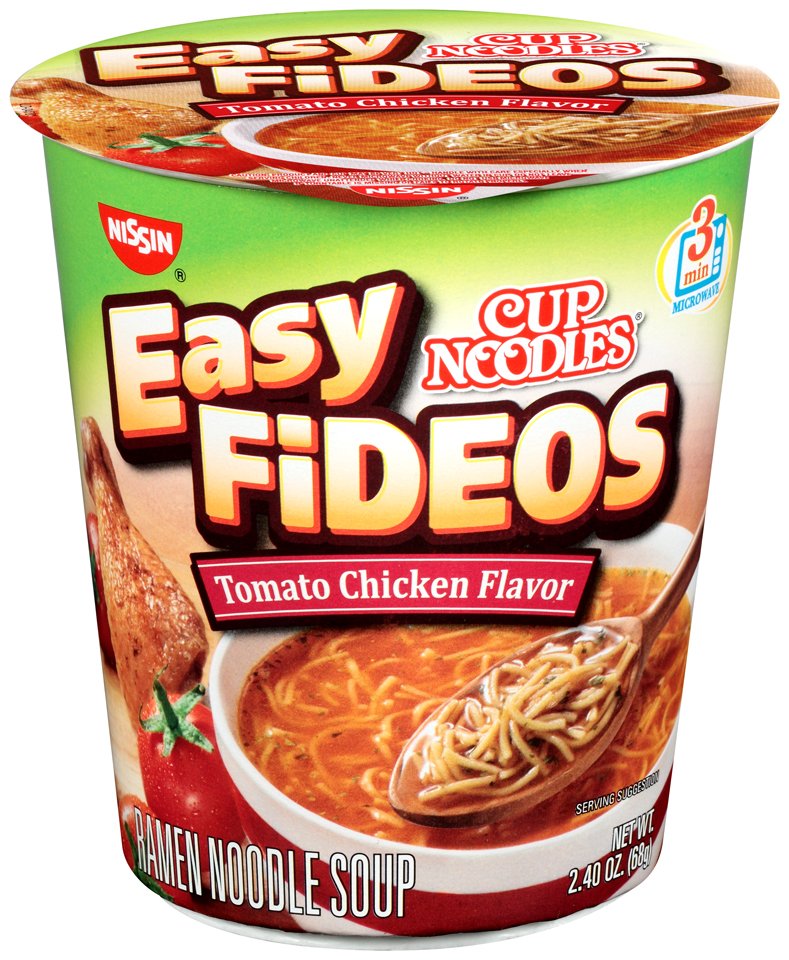 Nissin Tomato Chicken Flavor Cup Noodles Easy Fideos Shop Soups