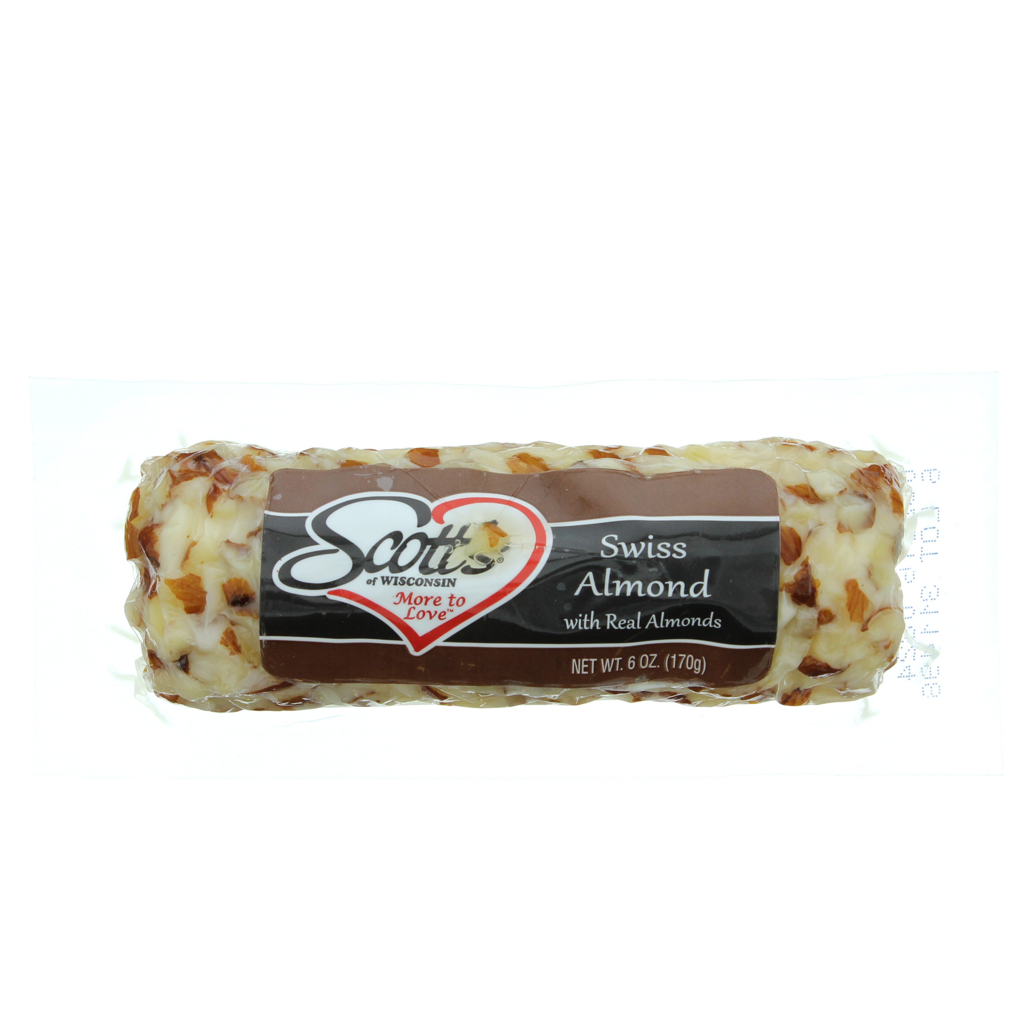 Scott's of Wisconsin Cheese Log Swiss Almond With Almonds Shop Cheese