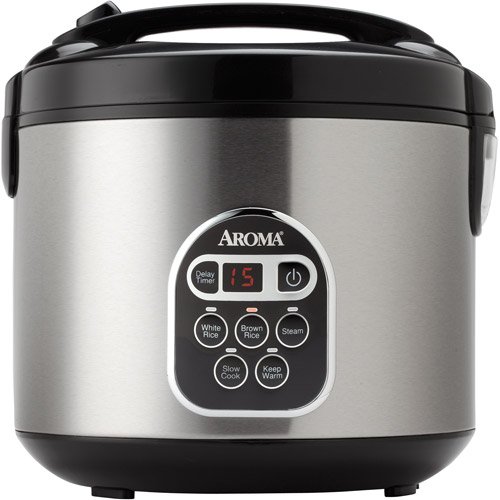 Aroma 20 Cup Stainless Steel Digital Rice Cooker - Shop Cookers ...