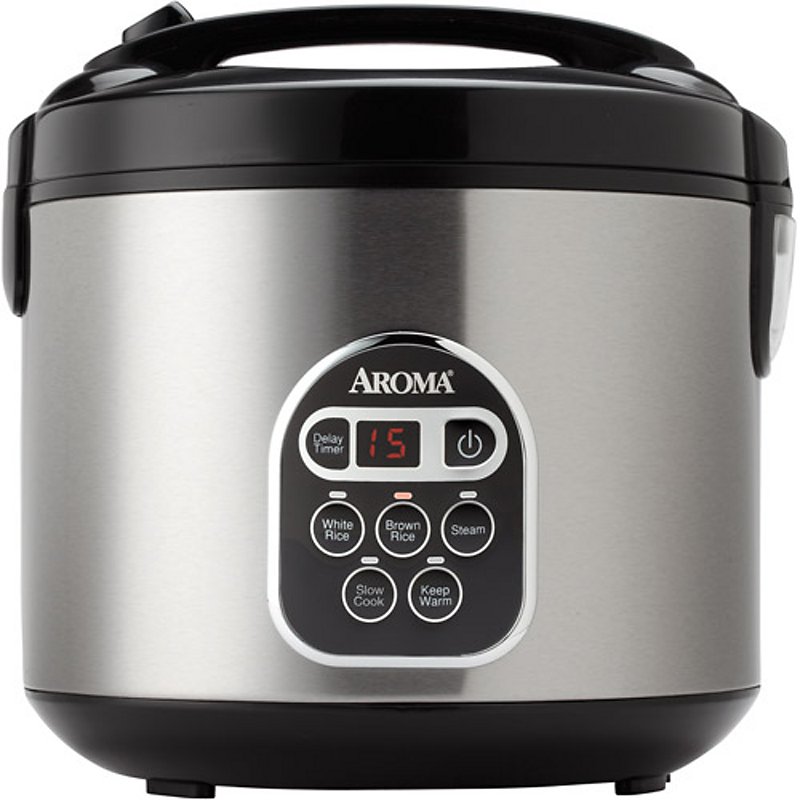 Aroma 20 Cup Stainless Steel Digital Rice Cooker - Shop Appliances at H-E-B Aroma 20 Cup Stainless Steel Digital Rice Cooker