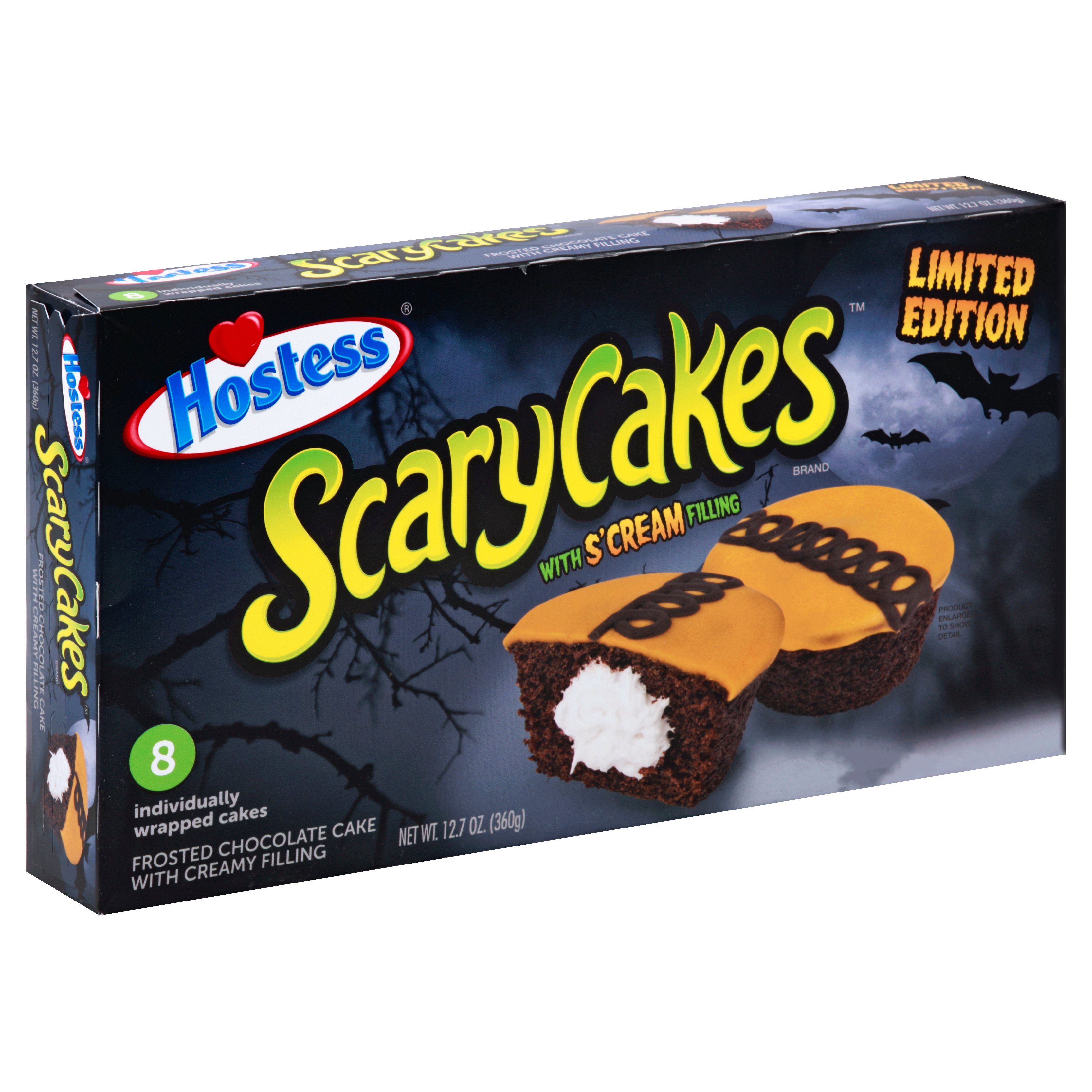 Hostess Scary Cakes Limited Edition Cup Cakes - Shop Snack cakes at H-E-B