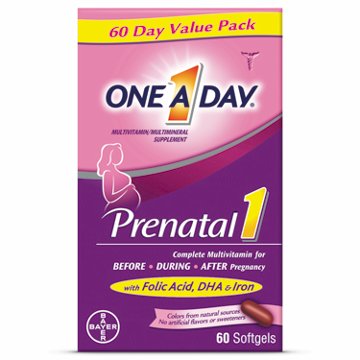 One A Day Prenatal 1 Complete Multivitamin Softgels, 60 ct