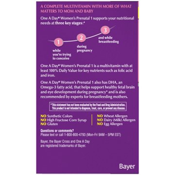 One A Day Prenatal 1 Complete Multivitamin Softgels, 60 ct