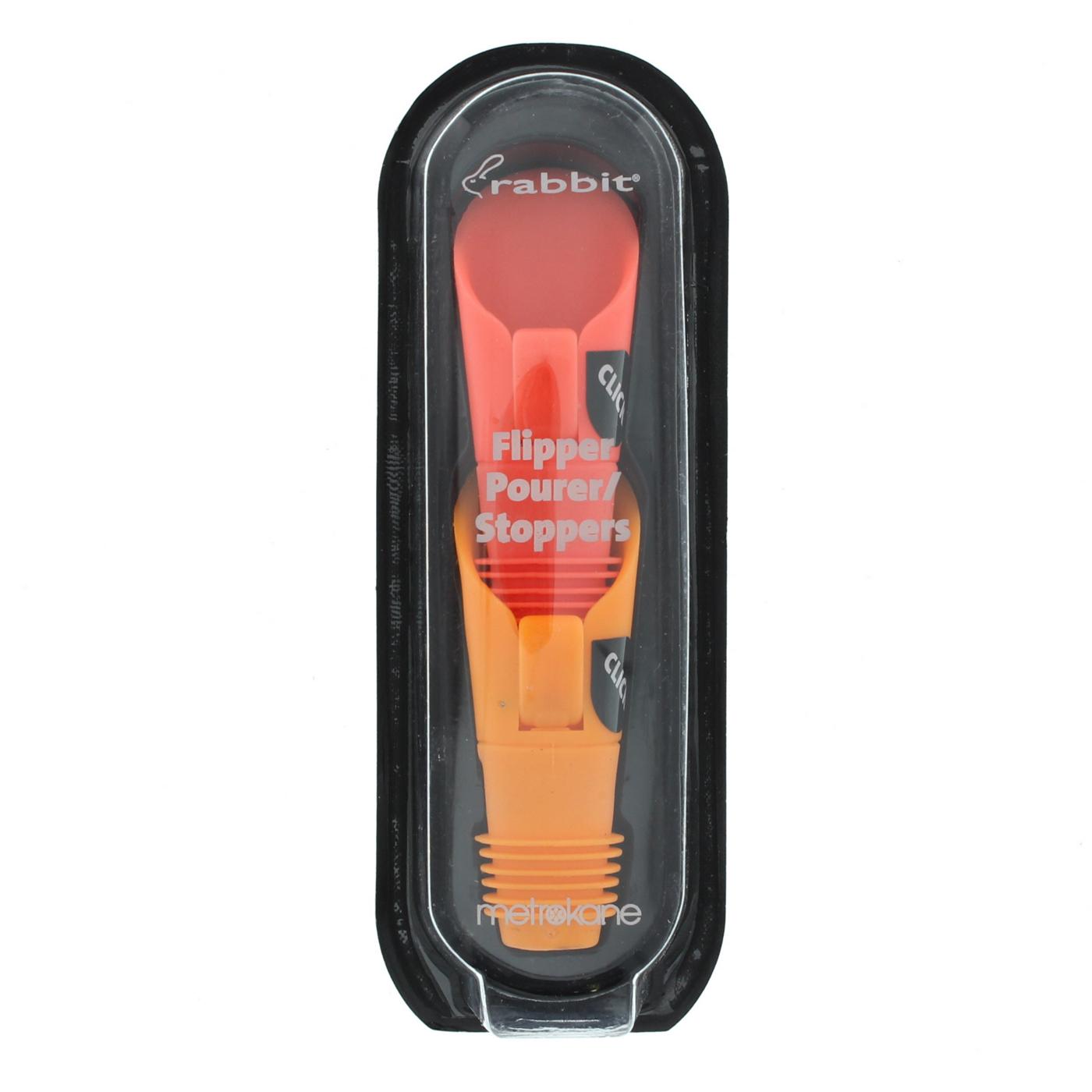 Metrokane Rabbit 2 Piece Flipper Pourer/Stopper Assorted Colors; image 2 of 12