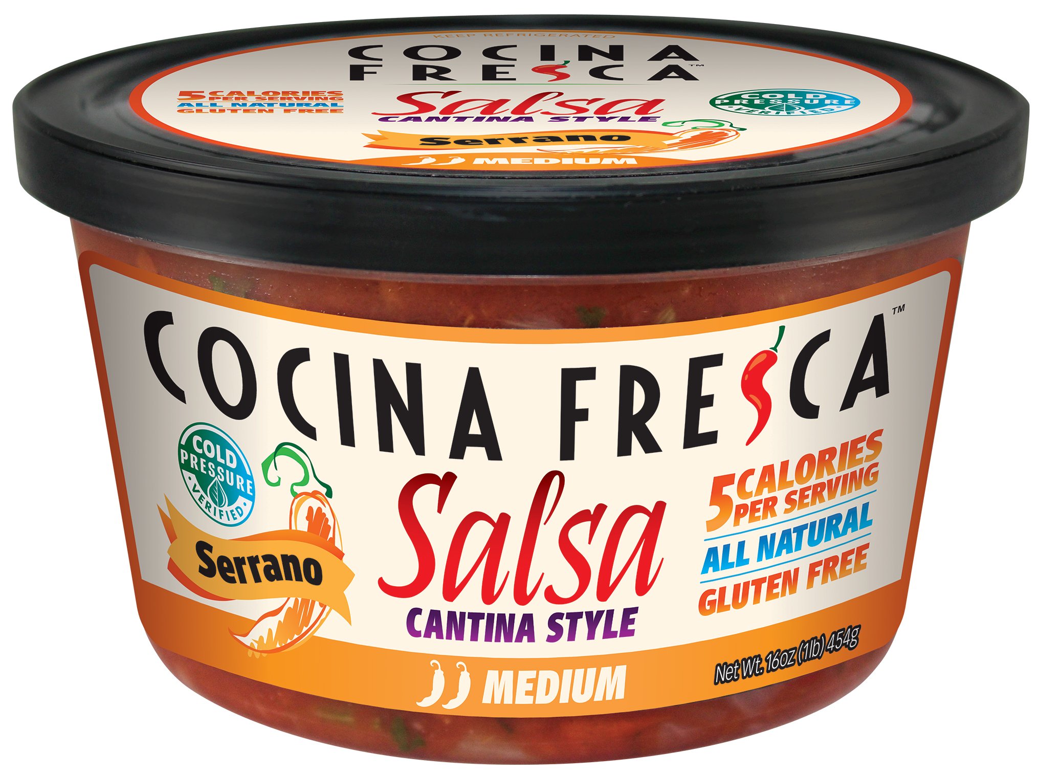 Serrano Salsa (Medium - 16 ounce jar) *DISCONTINUING*