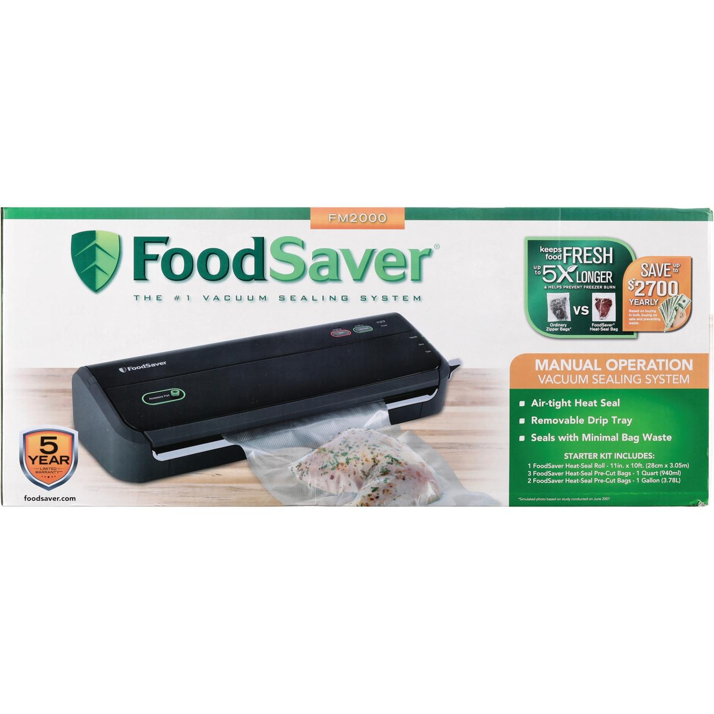 FoodSaver Manual Operation Vacuum Sealing System; image 1 of 3