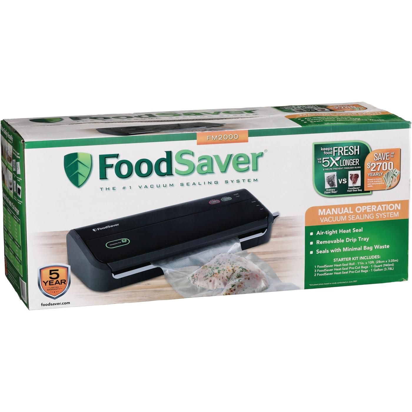 FoodSaver Manual Operation Vacuum Sealing System; image 3 of 3