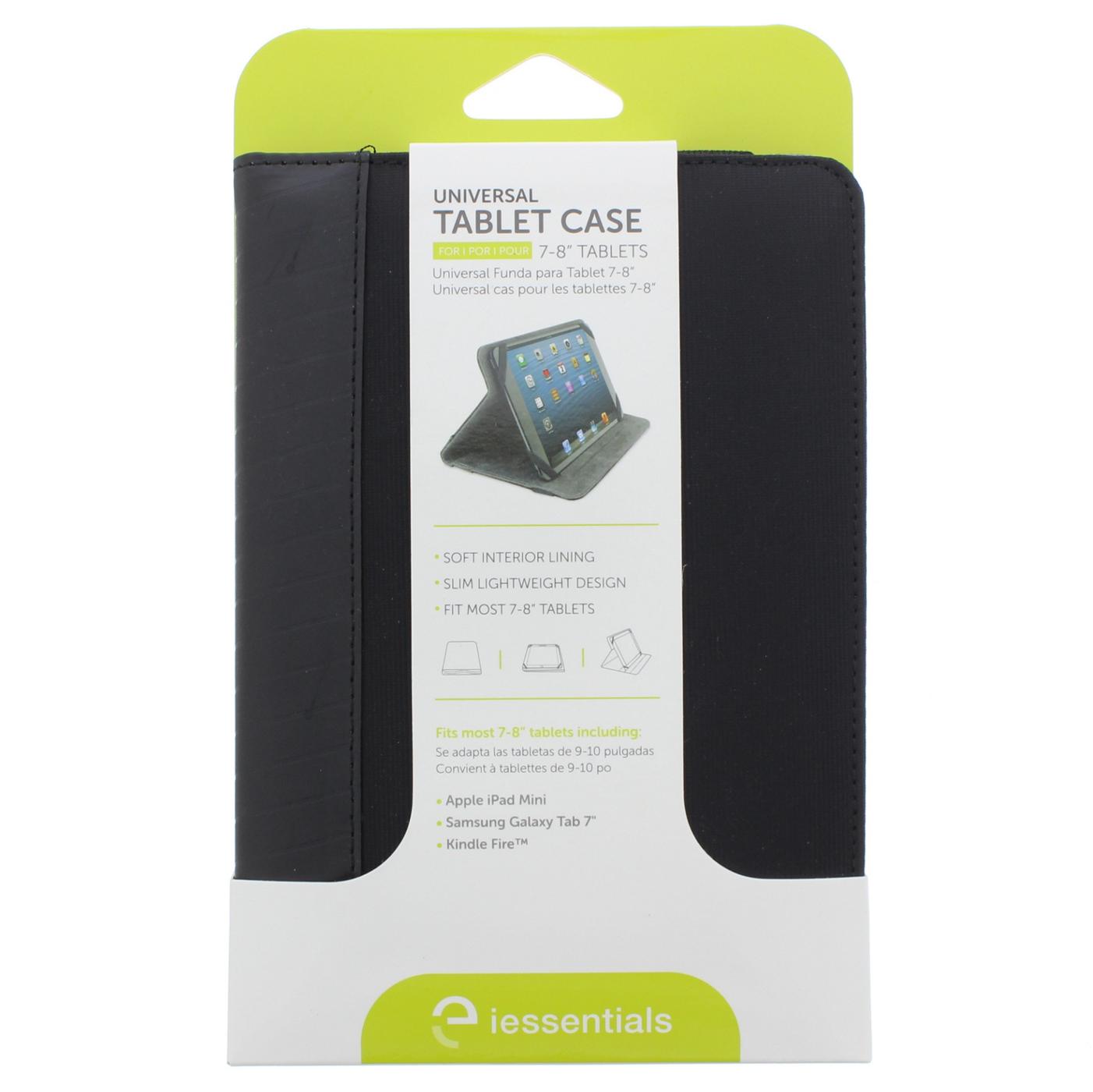 I Essentials Universal Black 7 to 8 inch Folio Tablet Case; image 1 of 2