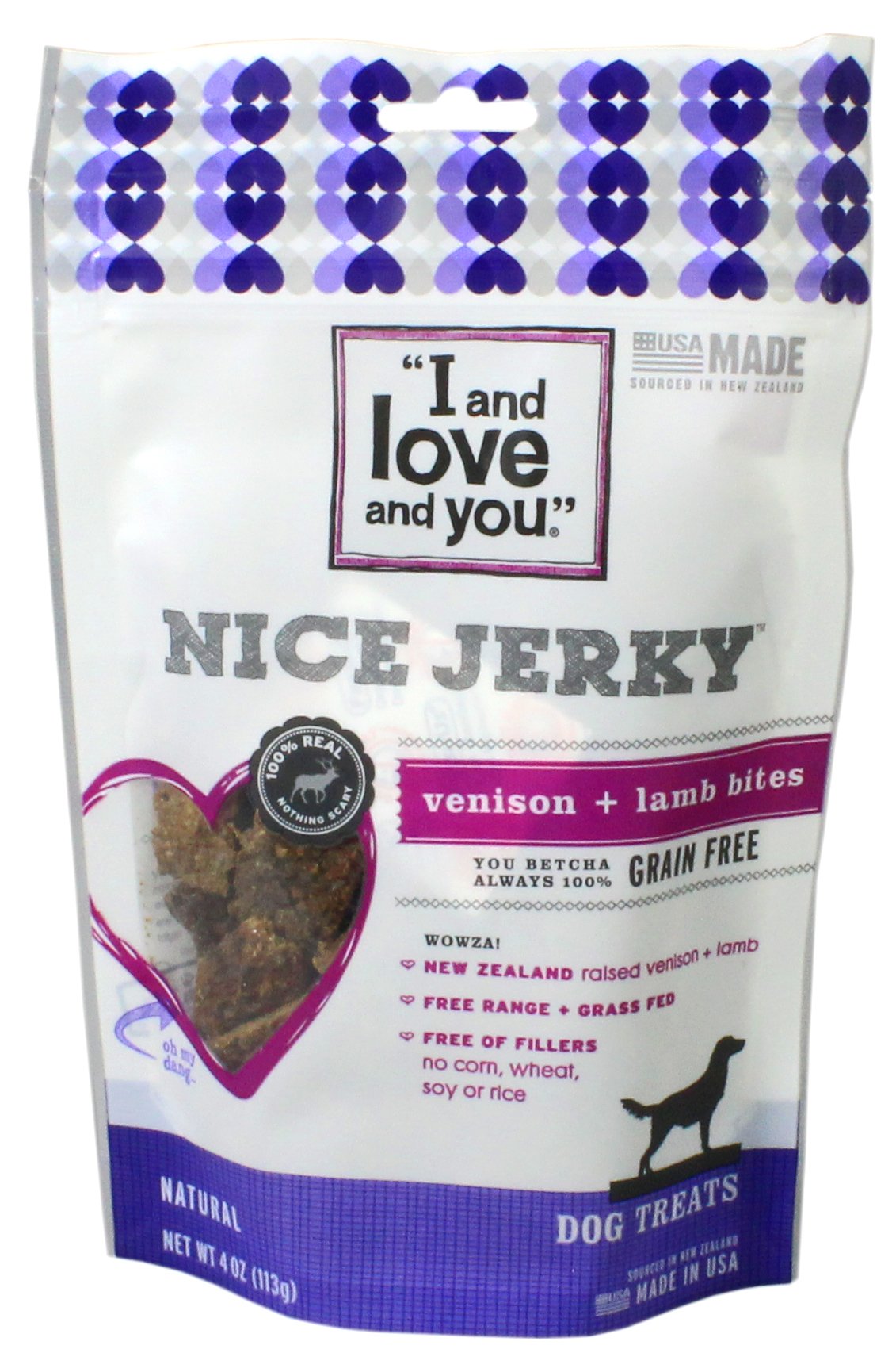 I and Love and You Venison Jerky Bite Dog Treat Shop Jerky Treats at HEB