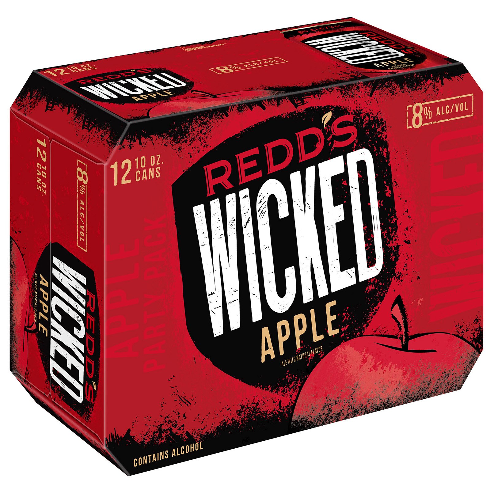 Redd's Wicked Apple Hard Ale Beer 10 oz Bottles - Shop Hard Cider at H-E-B