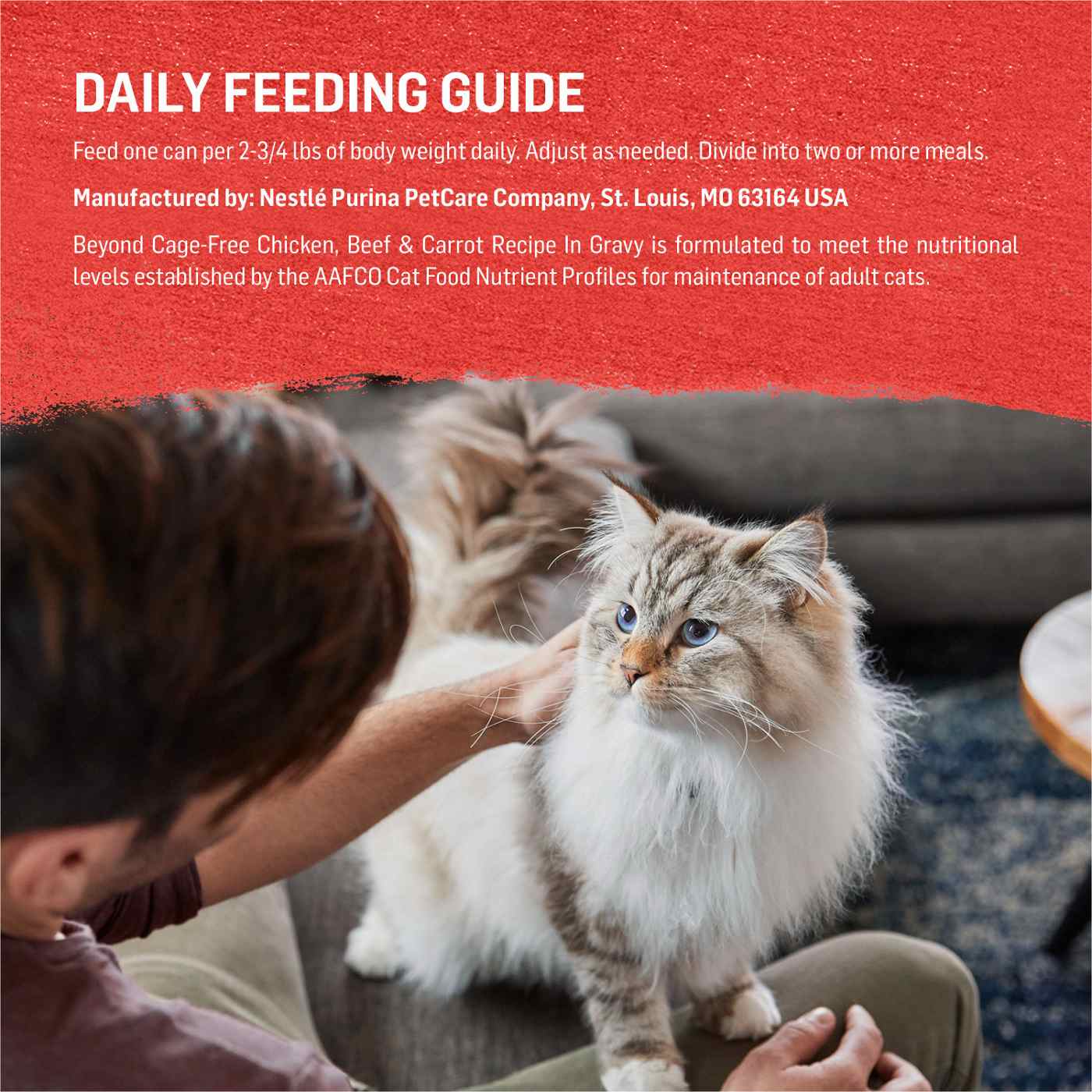 Beyond Purina Cage-Free Chicken, Beef and Carrot Recipe In Wet Cat Food Gravy; image 6 of 6