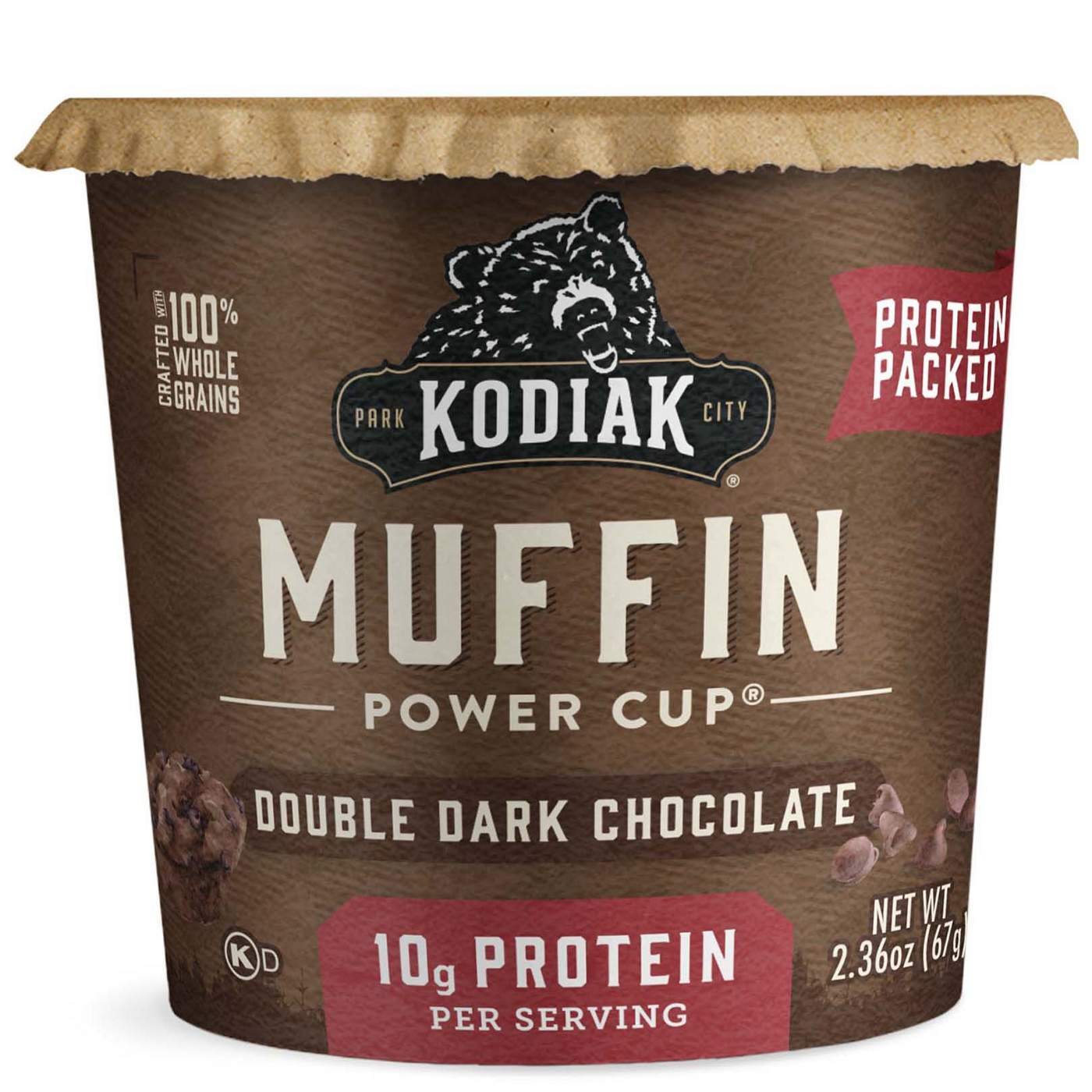 Kodiak 10g Protein Muffin Power Cup - Double Dark Chocolate; image 1 of 3