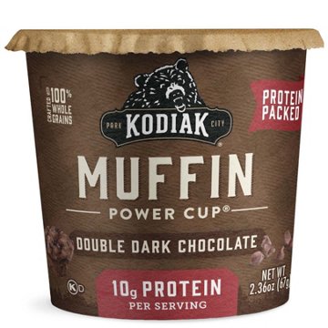 Kodiak 10g Protein Muffin Power Cup - Double Dark Chocolate, 2.4 oz