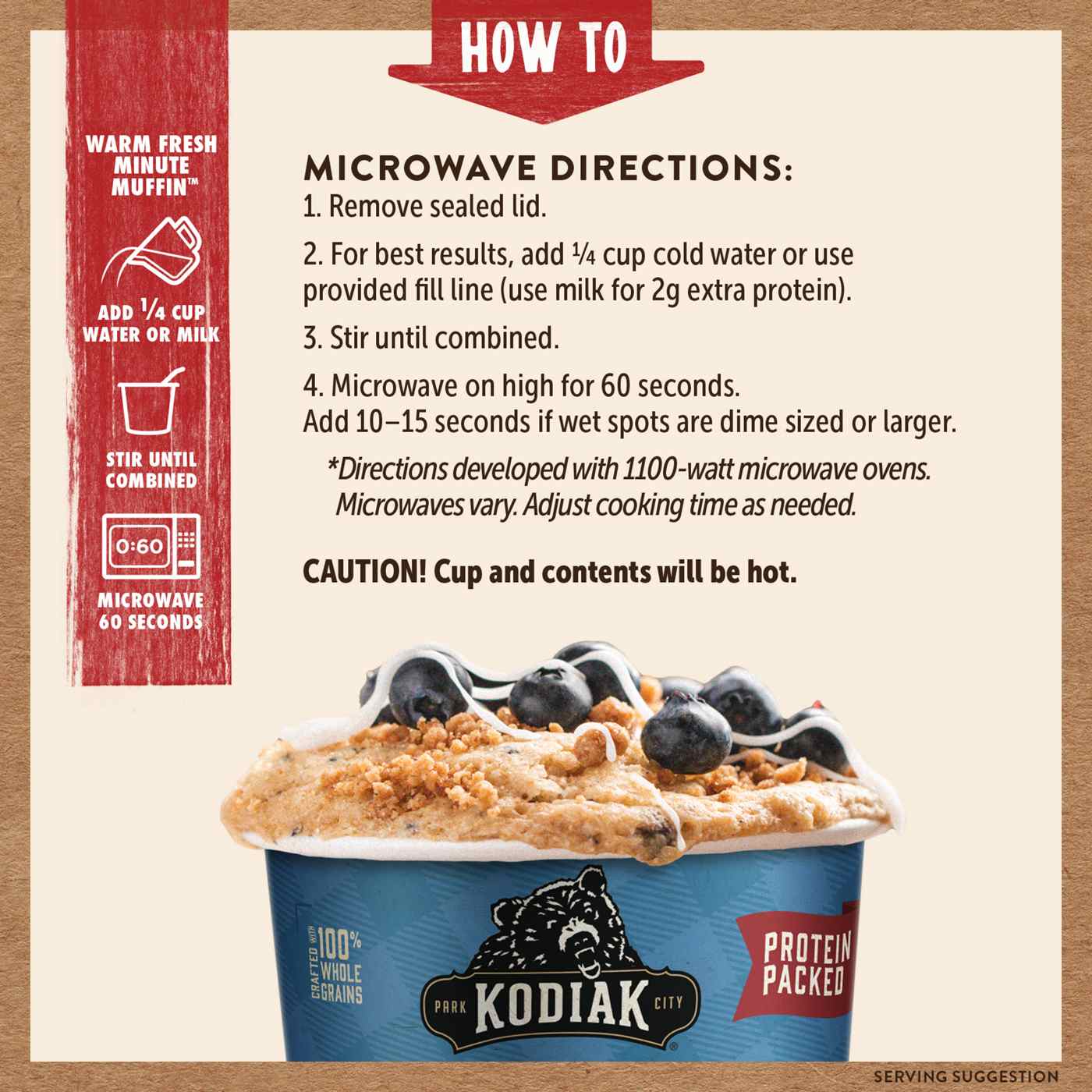 Kodiak 12g Protein Muffin Power Cup - Blueberry; image 4 of 4