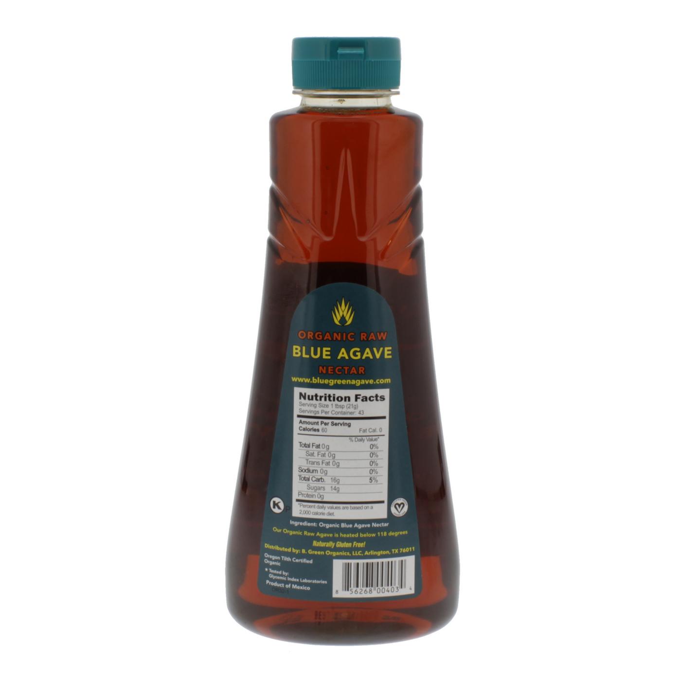Blue Green Organics Blue Agave Nectar Raw Shop Sugar substitutes at HEB