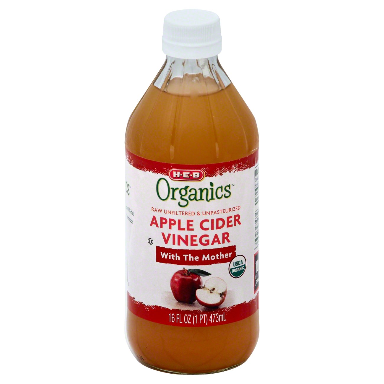 H-E-B Organics Apple Cider Vinegar, Unpasteurized - Shop Vinegar ...