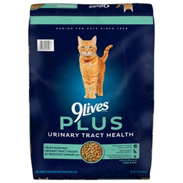 9Lives Plus Care Flavors of Tuna & Egg Dry Cat Food