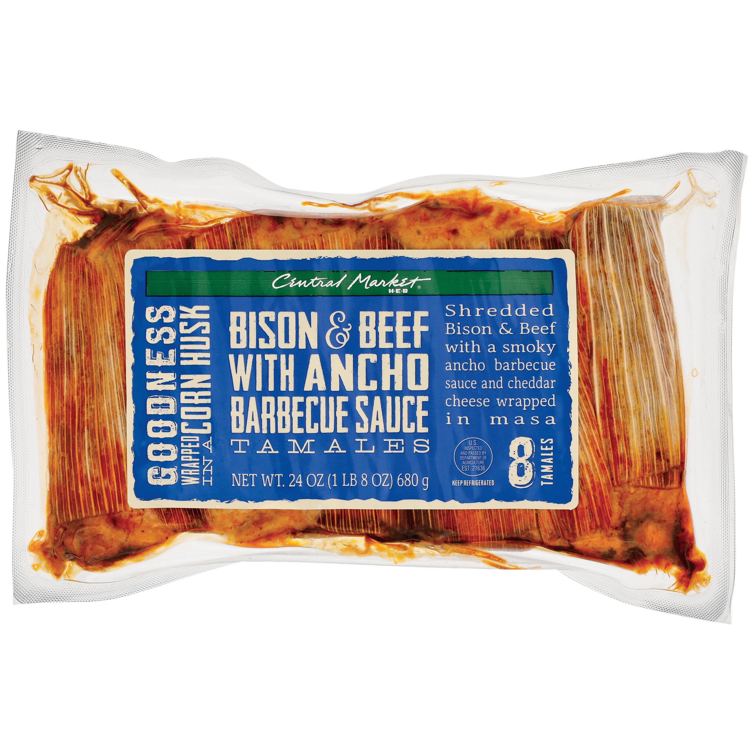 Central Market Bison & Beef Tamales Shop Appetizers at HEB