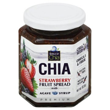World of Chia Strawberry Fruit Spread, 10.9 oz