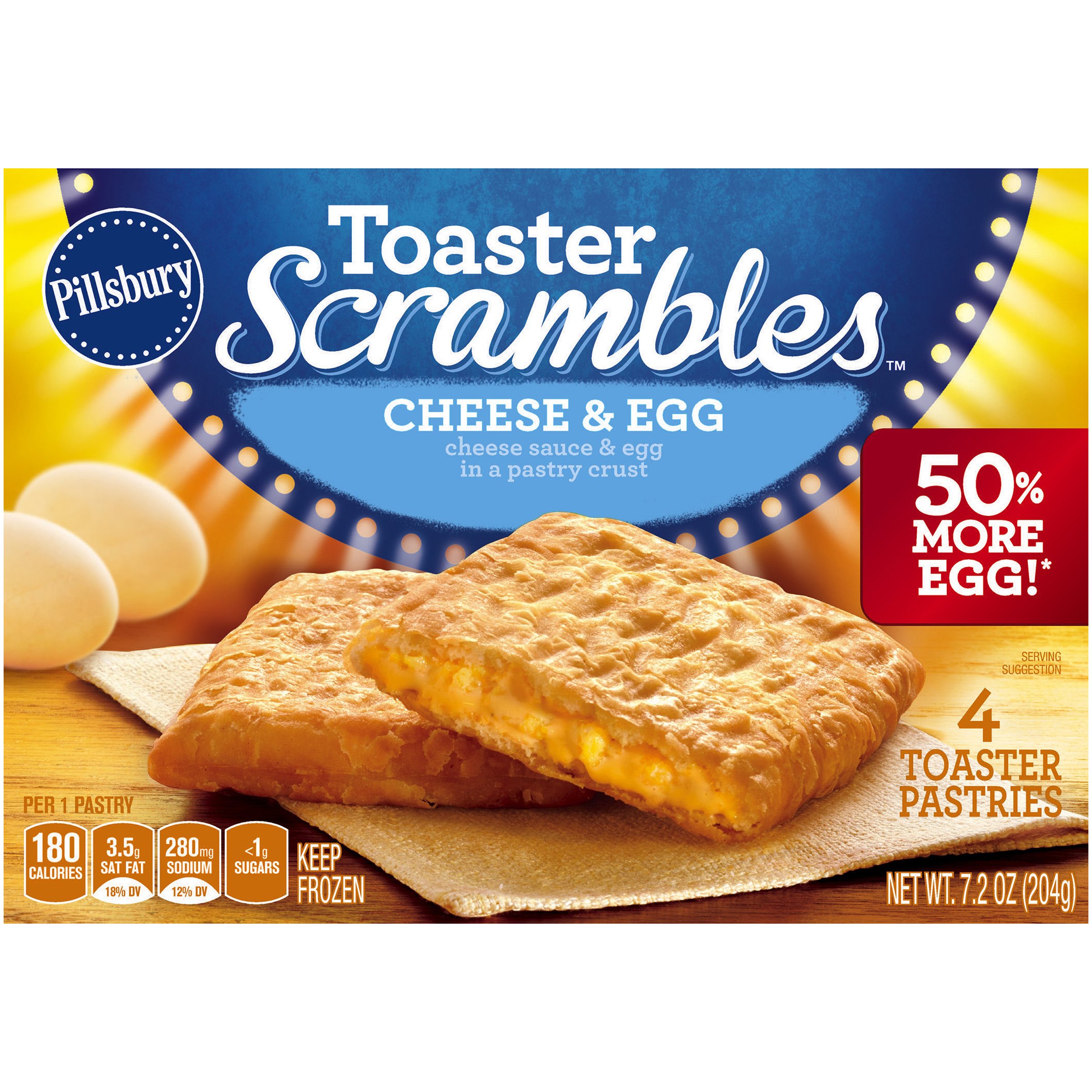 Pillsbury Toaster Scrambles Cheese & Egg Shop Entrees & Sides at HEB