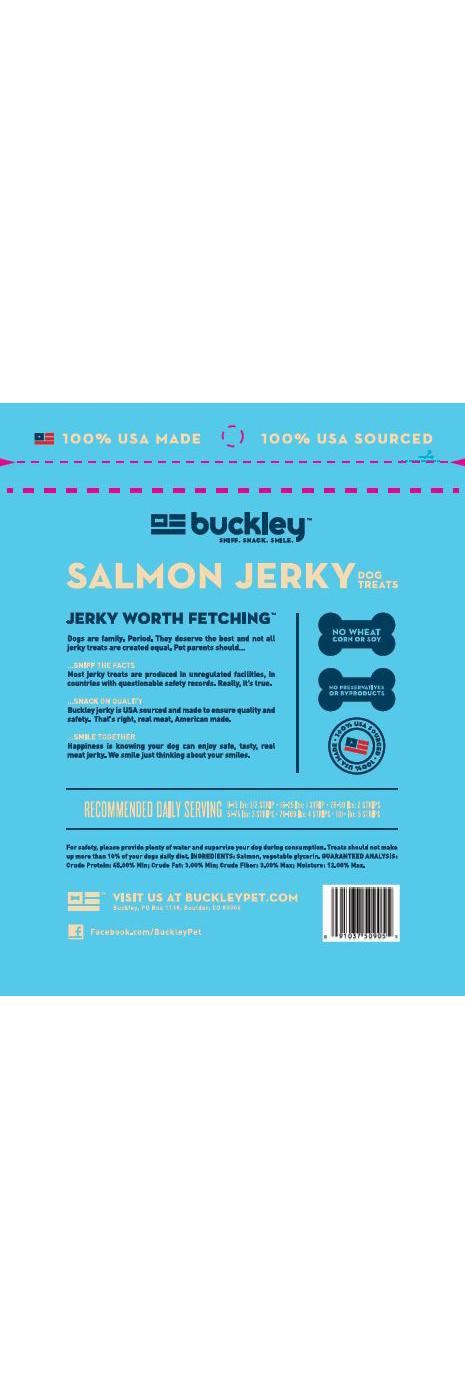 Buckley Premium Protein Salmon Jerky Dog Treats; image 2 of 2