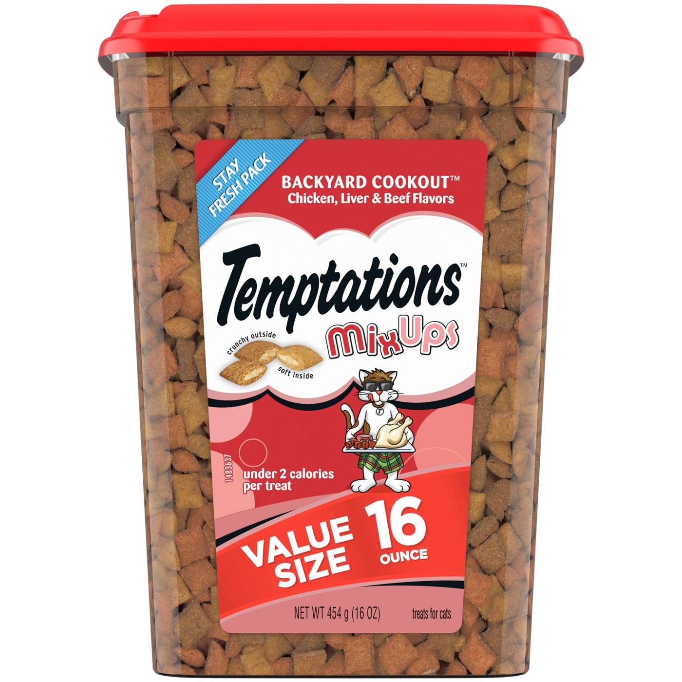 Temptations MixUps Crunchy and Soft Cat Treats Backyard Cookout Flavor; image 1 of 5