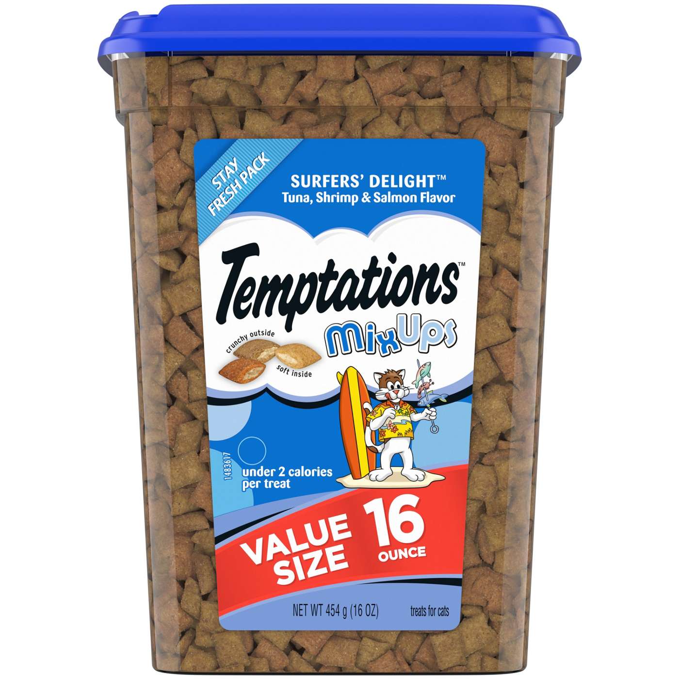 Temptations MixUps Surfer's Delight Flavor Crunchy and Soft Cat Treats; image 1 of 5