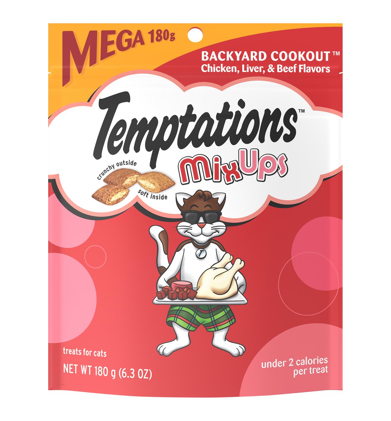 Temptations MixUps Crunchy and Soft Cat Treats Backyard Cookout Flavor; image 1 of 5