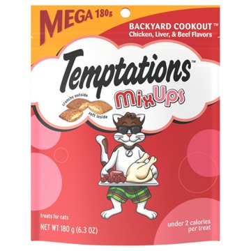 Temptations MixUps Backyard Cookout Flavor Crunchy and Soft Cat Treats