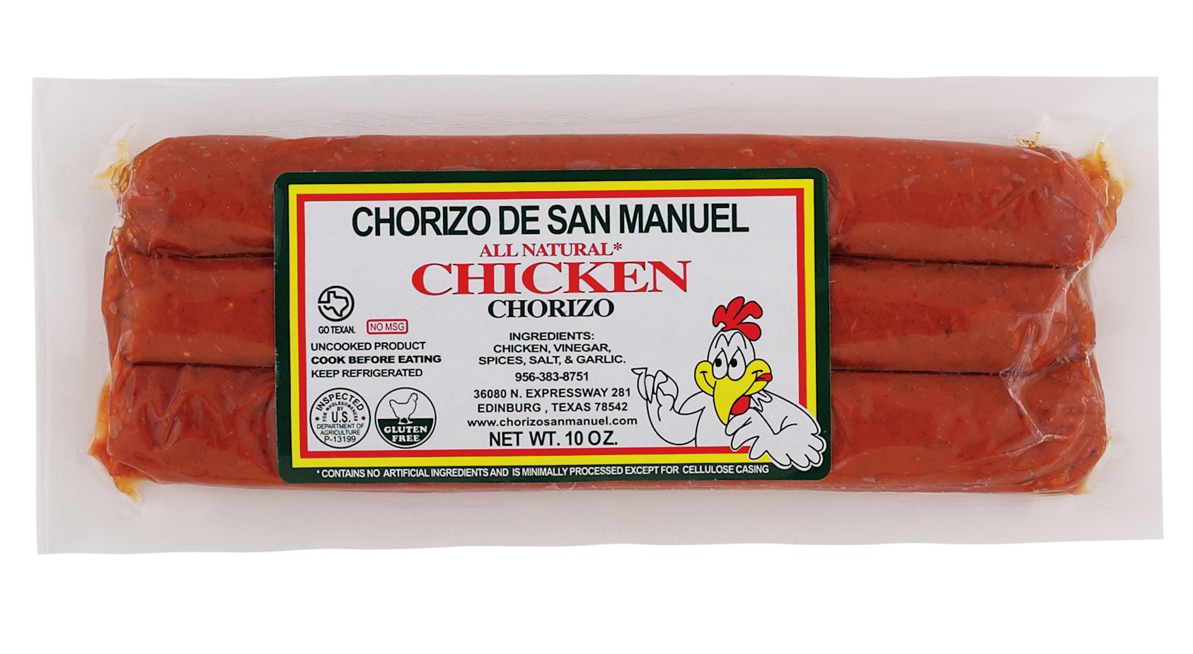 Chorizo de San Manuel Chicken Chorizo Sausage Links Shop Sausage at HEB