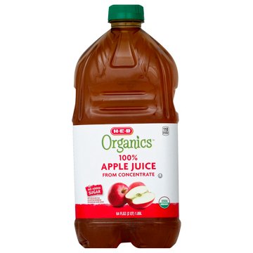 H-E-B Organics 100% Apple Juice, 64 oz