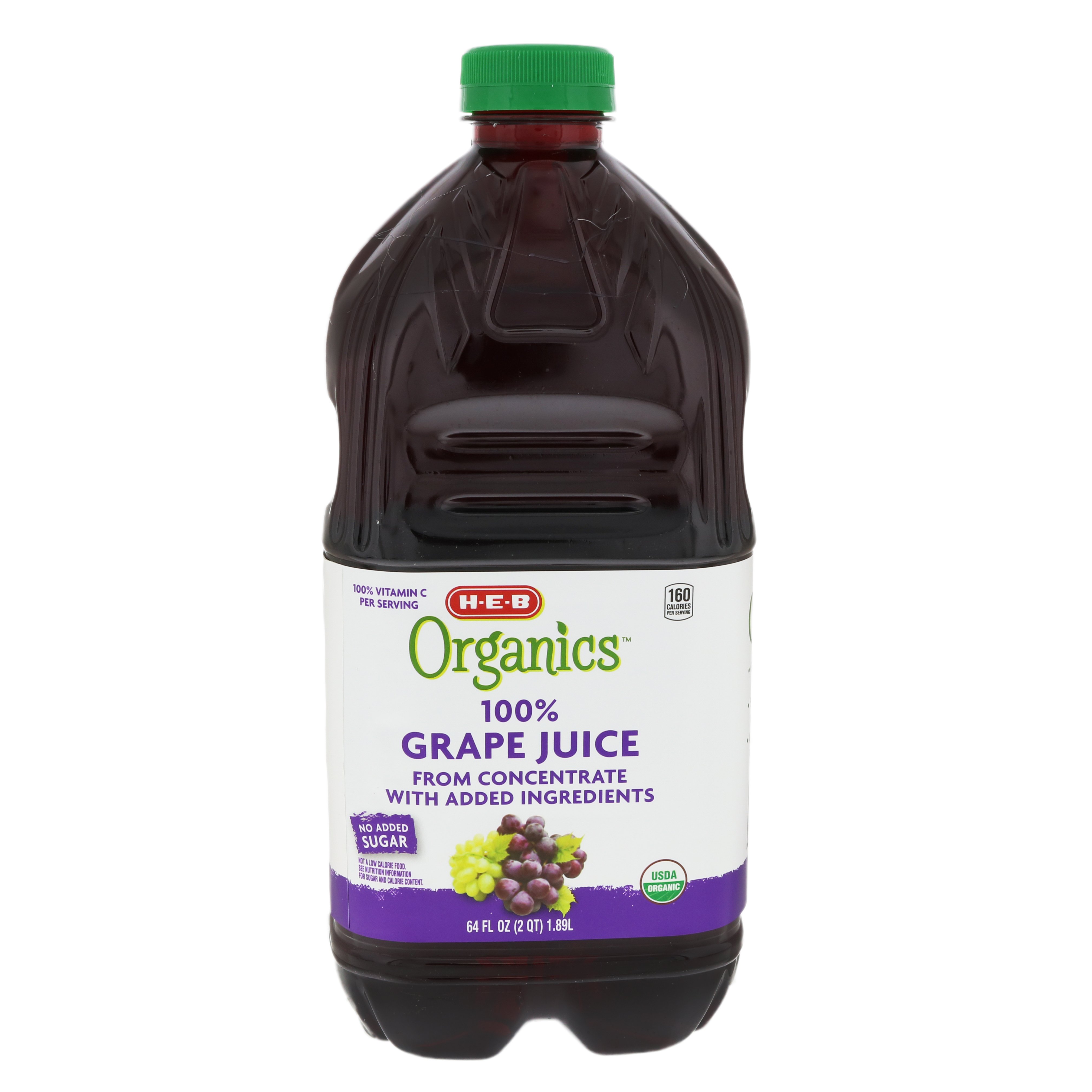 H E B 100 Organics Grape Juice