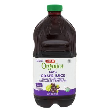 H-E-B Organics 100% Grape Juice