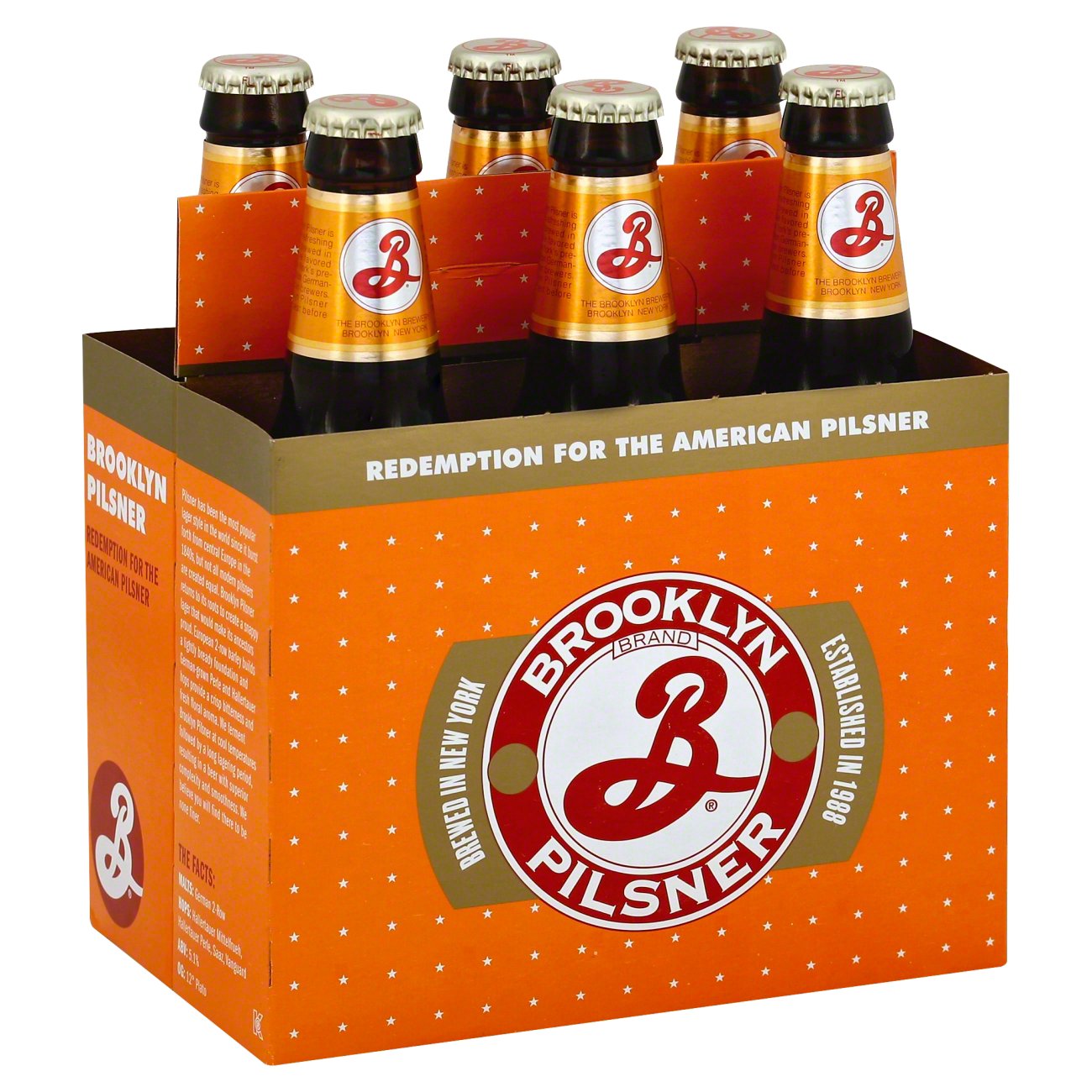 Brooklyn Pilsner Beer 6 pk Bottles Shop Beer at HEB
