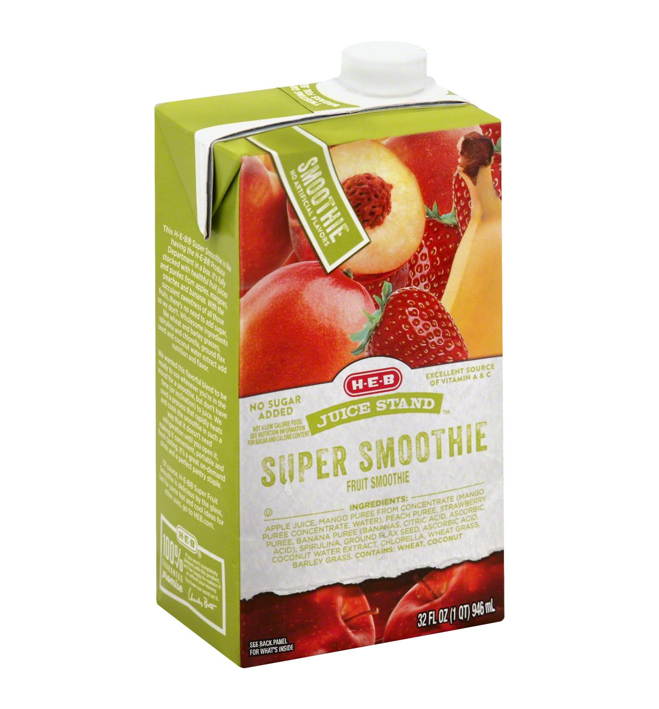 H-E-B Juice Stand Super Smoothie; image 1 of 2