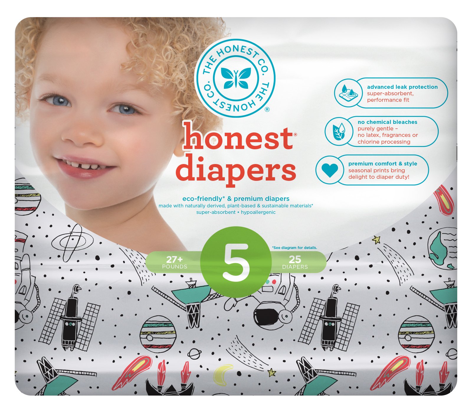 The Honest Company Space Traveling Diapers 25 ct Shop Diapers & Potty