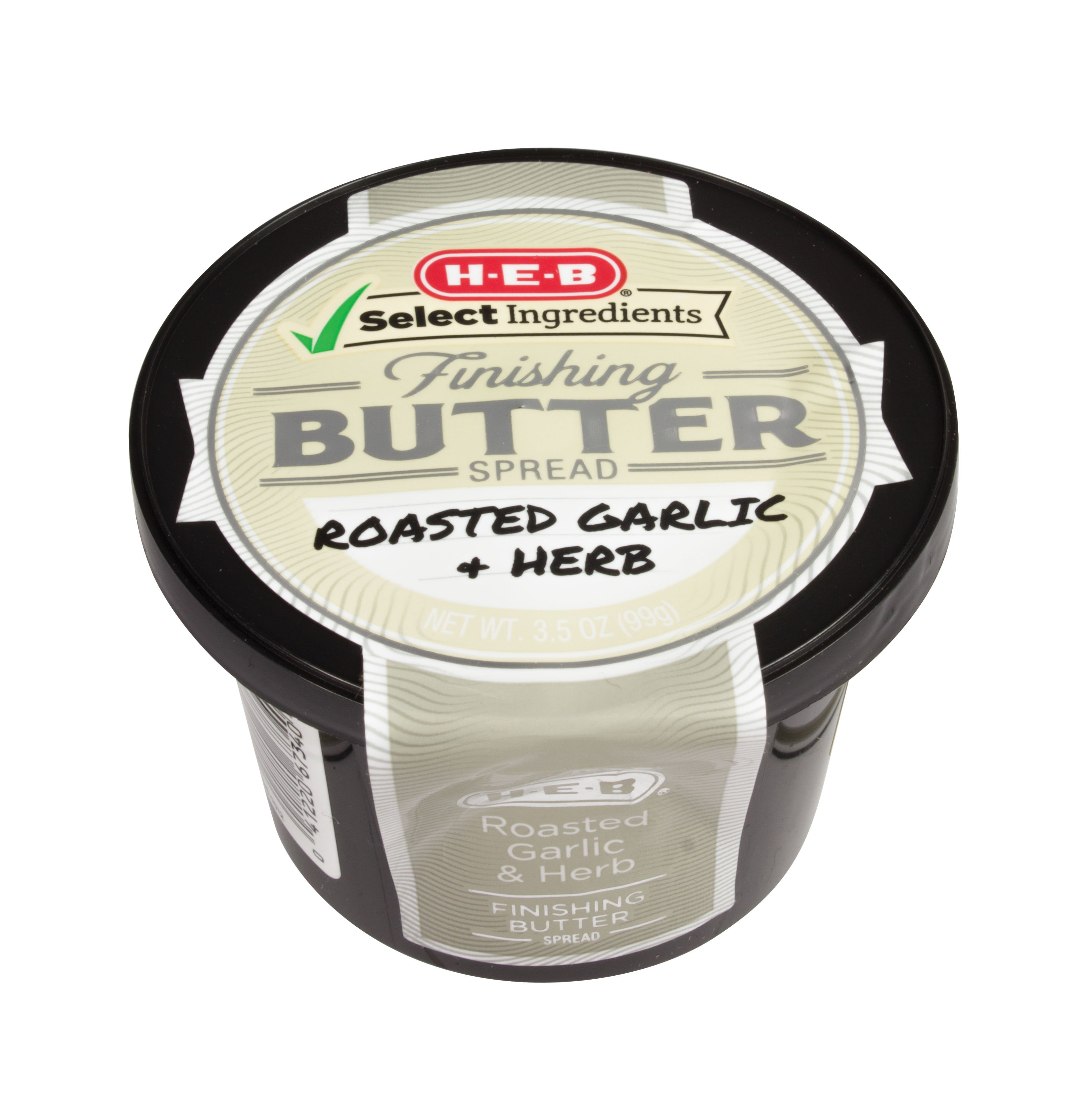 H-E-B Select Ingredients Roasted Garlic & Herb Finishing Butter - Shop ...