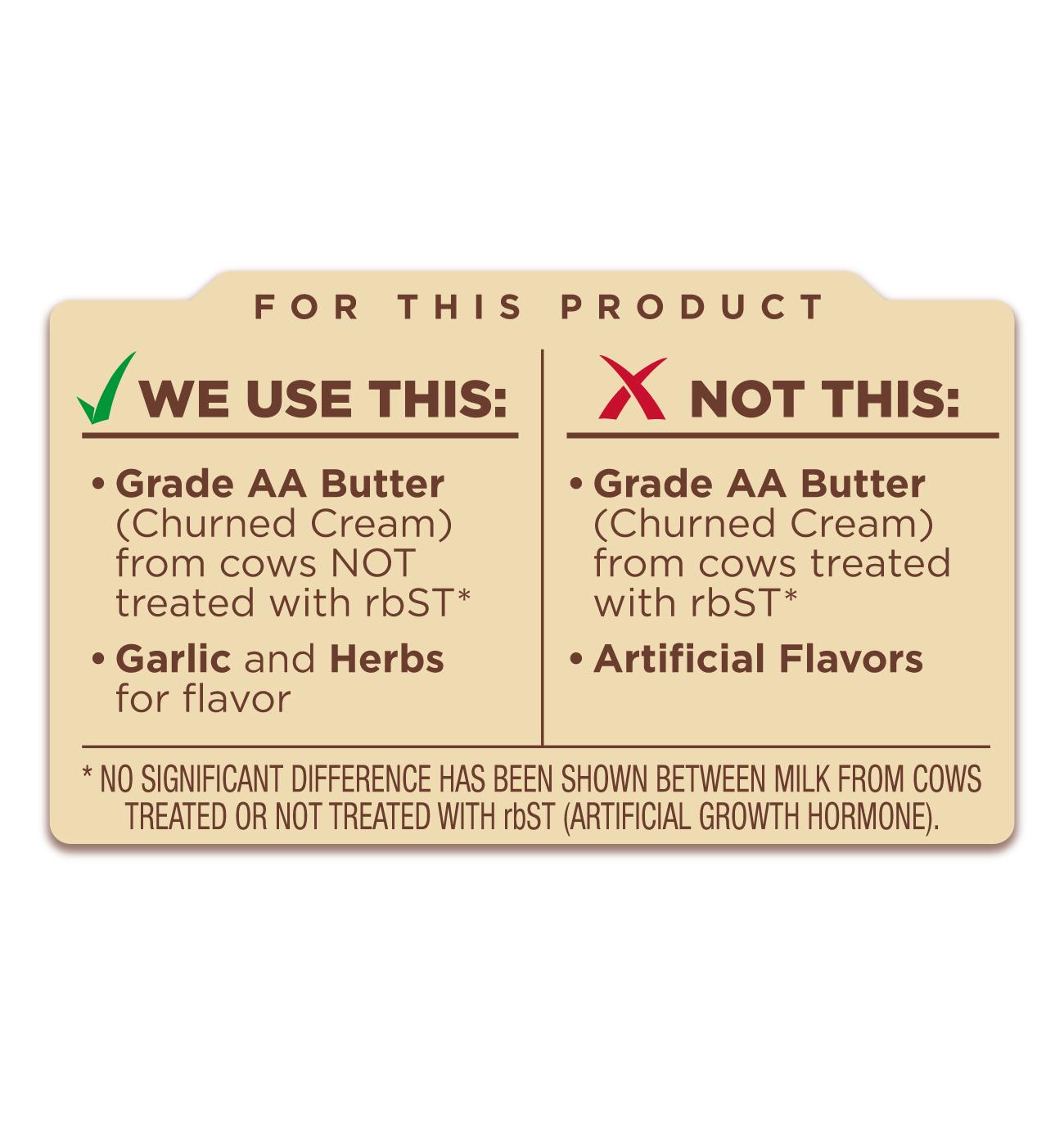 H-E-B Roasted Garlic & Herb Finishing Butter Spread; image 2 of 2