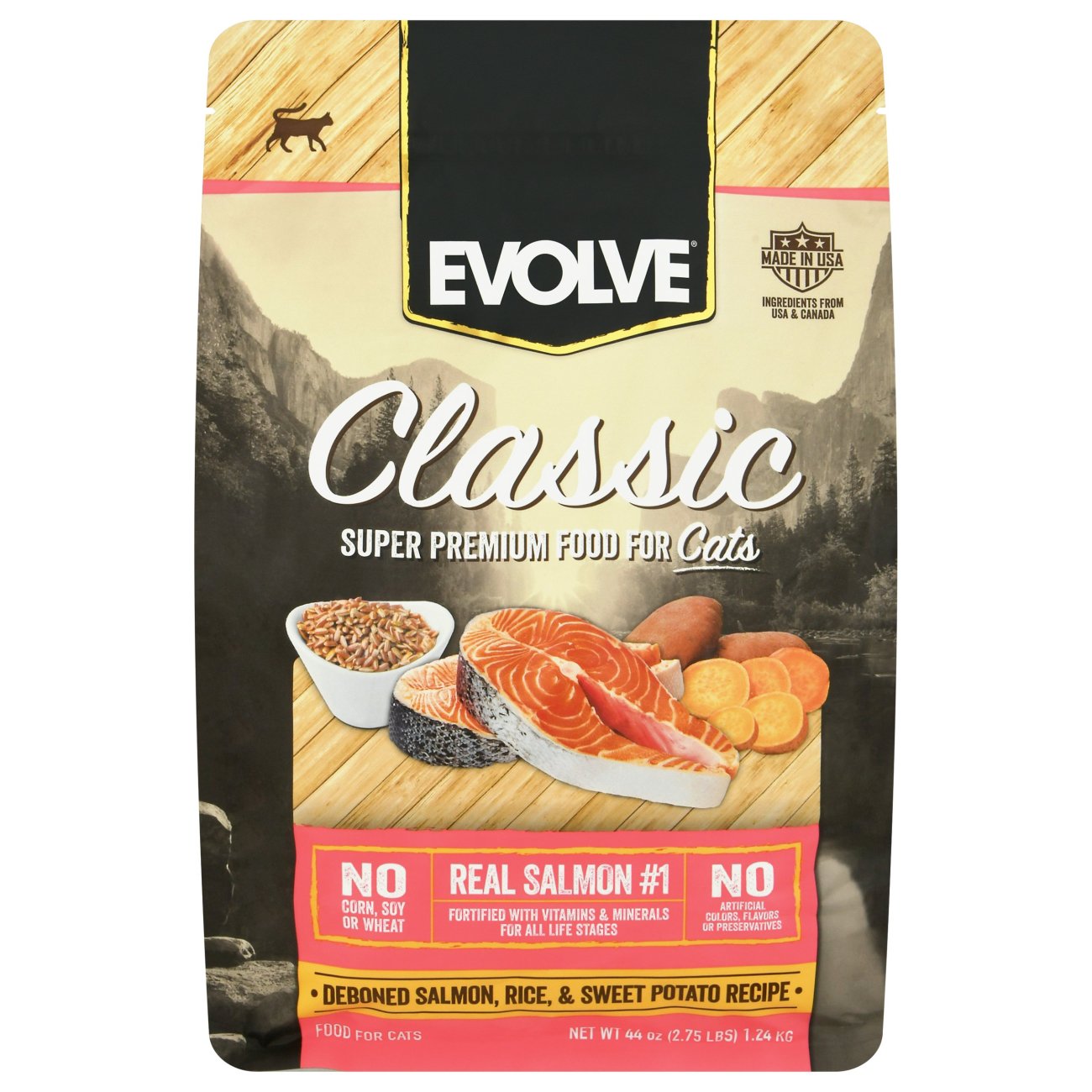 Evolve Salmon Brown Rice & Barley Formula Cat Food Shop Food at HEB