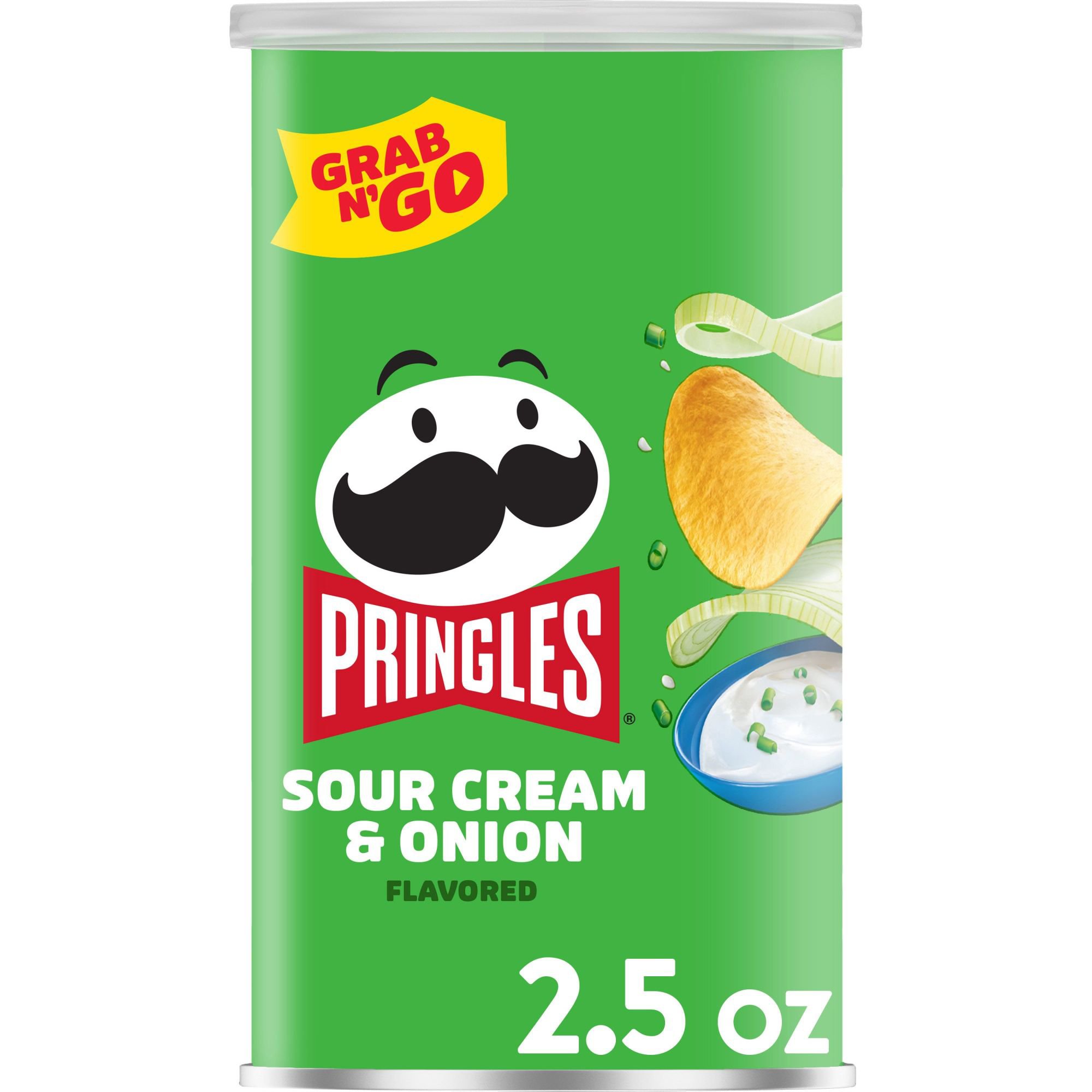 naald noot rustig aan Pringles Grab N' Go Potato Crisps Chips Sour Cream & Onion - Shop Chips at  H-E-B