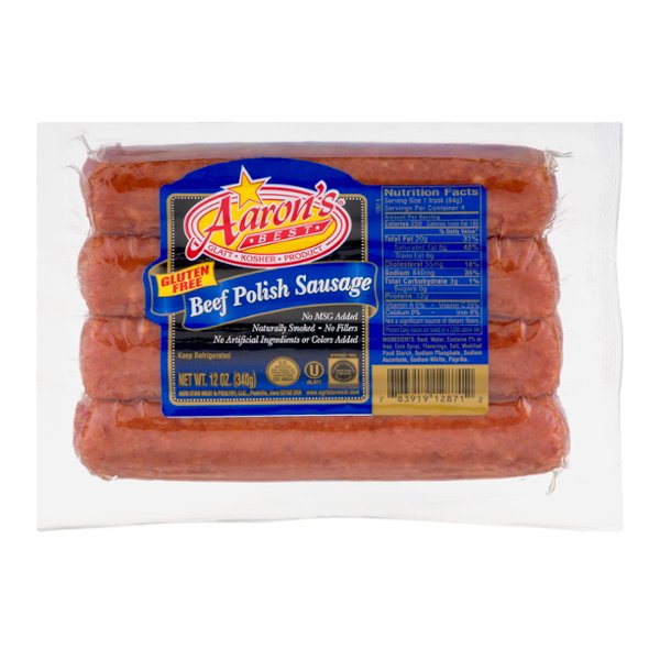 Aaron's Best Beef Polish Sausage Shop Meat at HEB