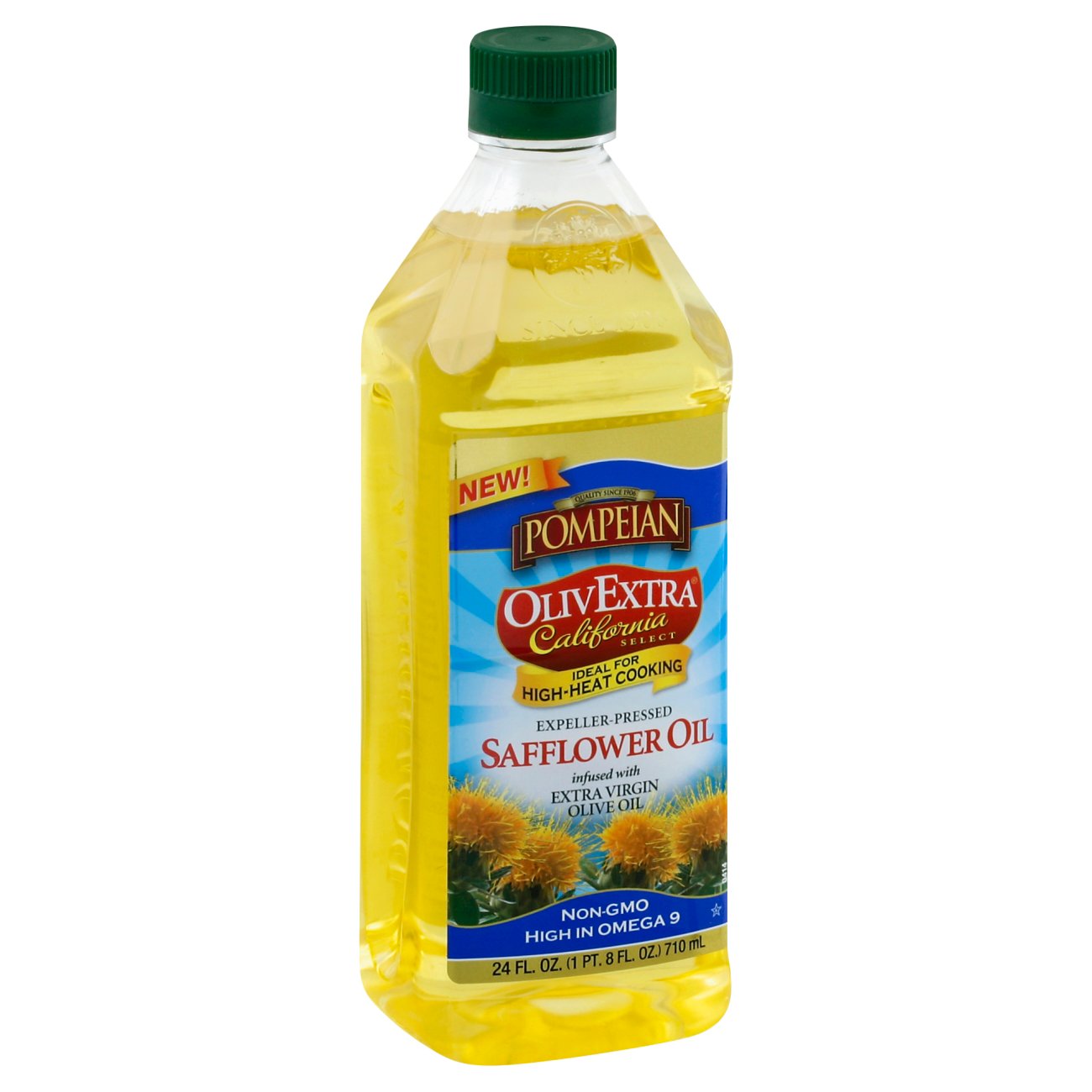 Pompeian Olivextra California Safflower Oil Shop Oils at HEB