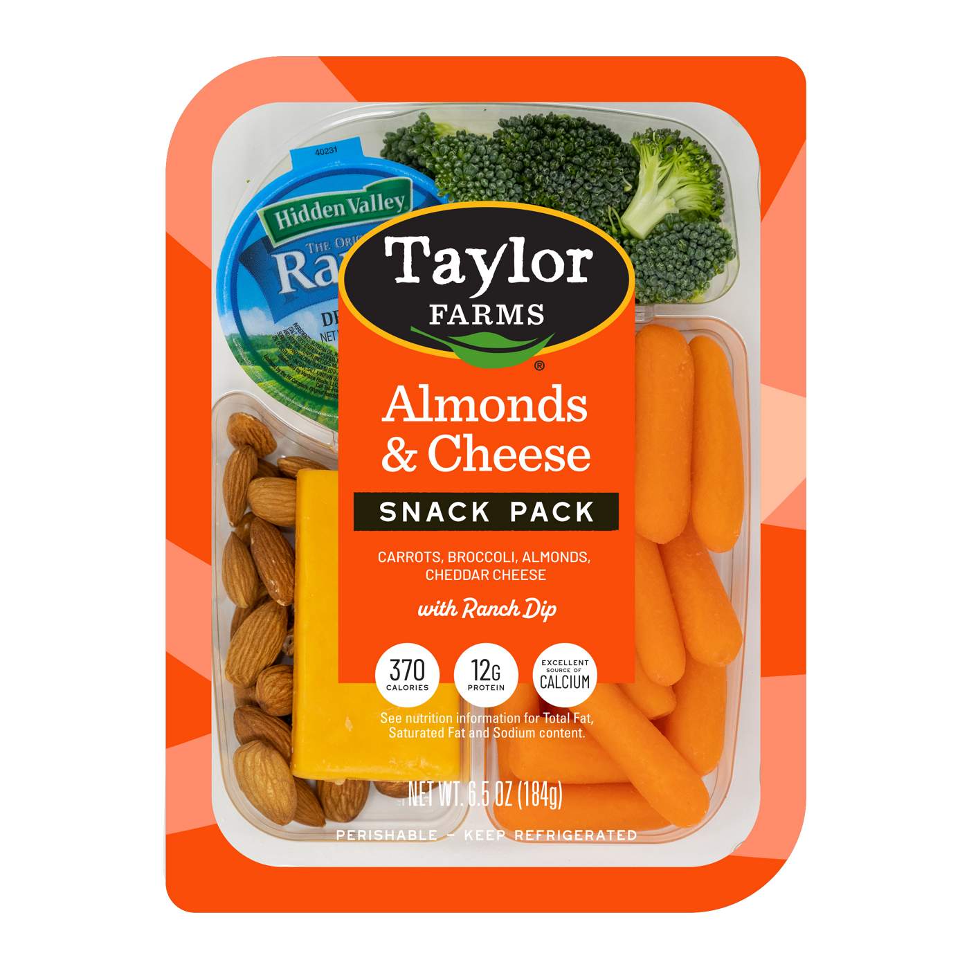 Taylor Farms Almonds and Cheese Snack Tray; image 1 of 5