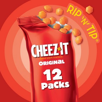 Cheez-It Gripz Original Tiny Baked Snack Cheese Crackers, 10.8 oz