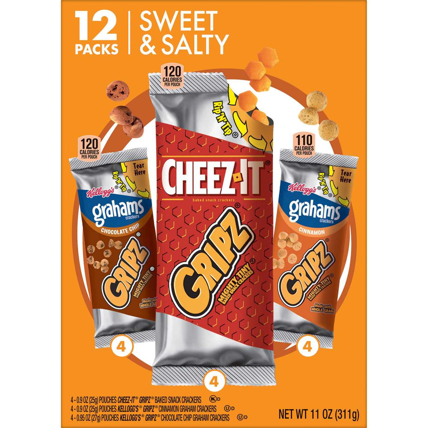 Kellogg's Gripz Variety Pack Tiny Baked Snack Crackers, 11 oz; image 5 of 10